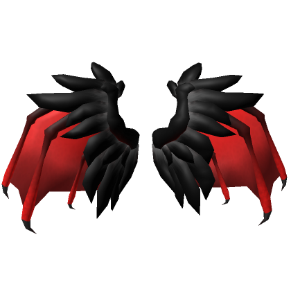 Black and Red Angel/Demon Hybrid Wings | Roblox Item - Rolimon's