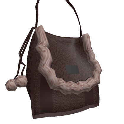 Roblox Item Brown Fluffy Shoulder Bag