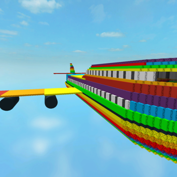Crash Into Rainbow Land In A Rainbow Airplane!!!