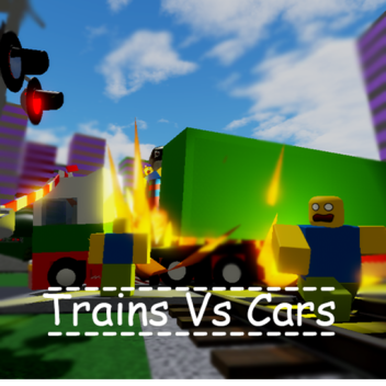 電車と車（今のところロボボックスの物理現象により壊れています）