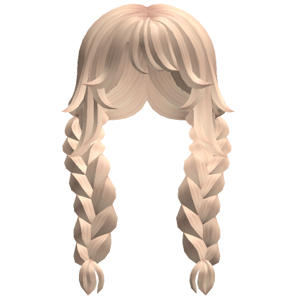 Fluffy Anime Messy Braided Hair Blonde | Roblox Item - Rolimon's