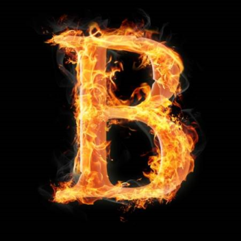 Letter B (fire)