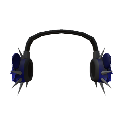 Roblox Item Bear Headphones Spikes Blue
