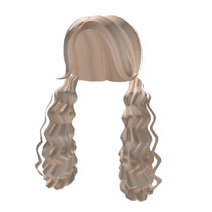 Long & Low Curly Ponies in Blonde | Roblox Item - Rolimon's