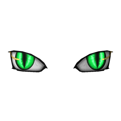 Glowing Cat Eyes Green | Roblox Item - Rolimon's