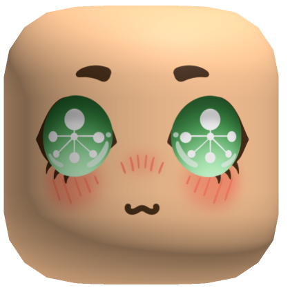 Roblox Item Green Anime Face