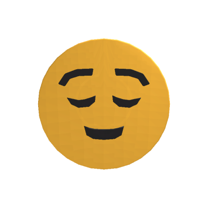 Relieved Emoji Head - Roblox