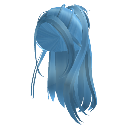Curly Long Hair [Light-Blue] | Roblox Item - Rolimon's