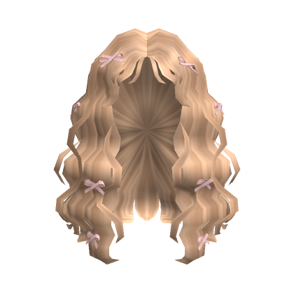 Blonde Curly Elegant Hair - Roblox