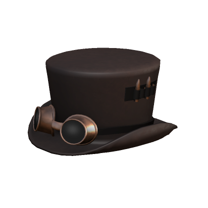 Roblox Item Brown Steampunk Hat & Goggles