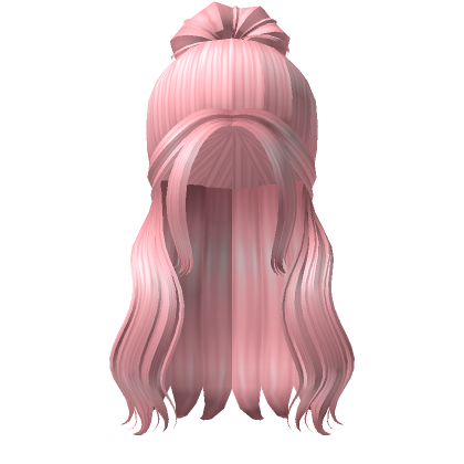 Flowy Tied Hair in Black - Roblox