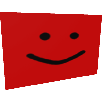 Roblox Item BIGGEST Noob Face Accessory (Red)