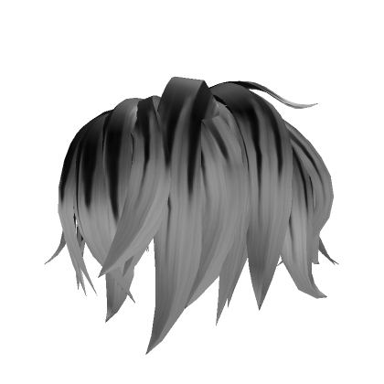 [Black To White] Fluffy Messy Boy Hair's Code & Price - RblxTrade