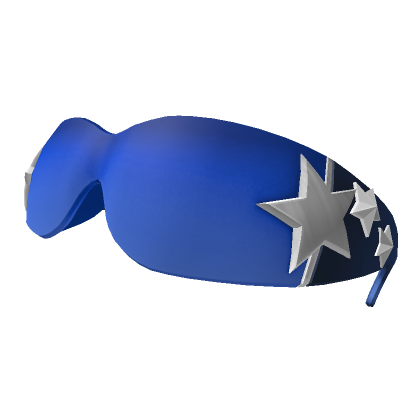 Blue Raised Shades Iconic Star Sunglasses Y2K | Roblox Item - Rolimon's