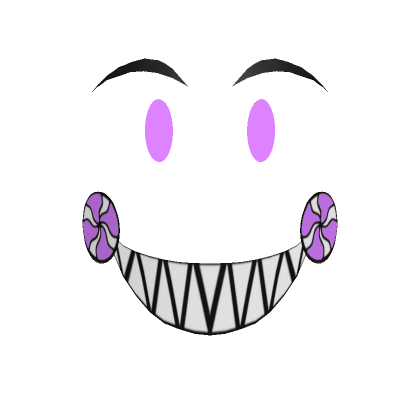 Roblox Item Glowing Lavender Jolly Jester Face