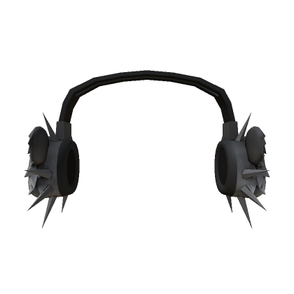 Roblox Item Bear Headphones Spikes Grey