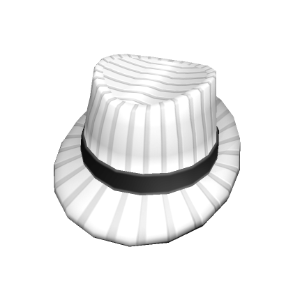 Fedora de rayas blancas - Roblox