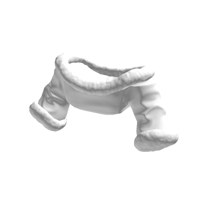 Fluffy White Cropped Off Shoulder Sweater 3.0 Roblox Item
