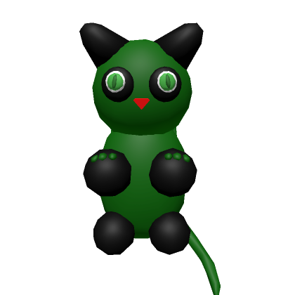 Roblox Item Dark green cat bacpack 