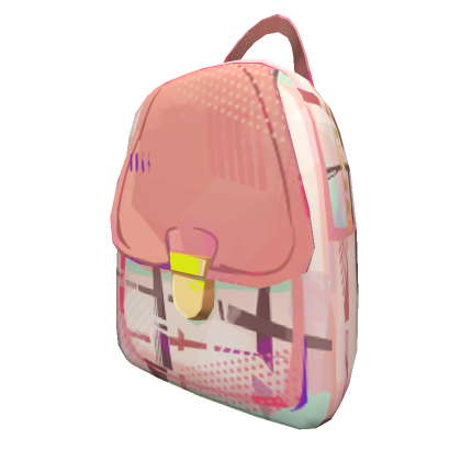 Roblox Item Pink Large Backpack