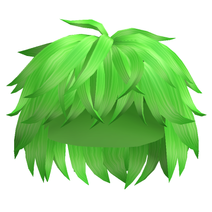 Fluffy Messy Green Hair | Roblox Item - Rolimon's