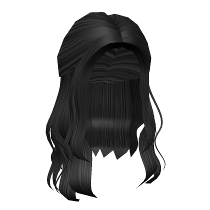 Black Messy Front Swoop - Roblox
