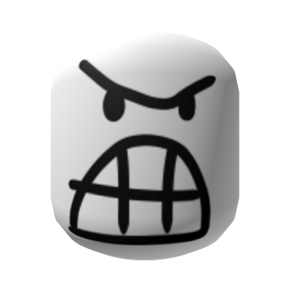 Roblox Item GRR I'M REALLY MAD FACE (INSTITUTIONAL WHITE)