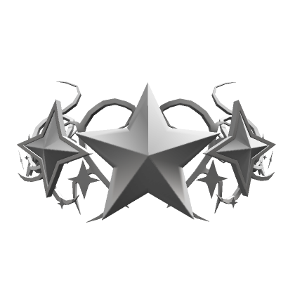 Silver Star Cyber Sigil Crown | Roblox Item - Rolimon's