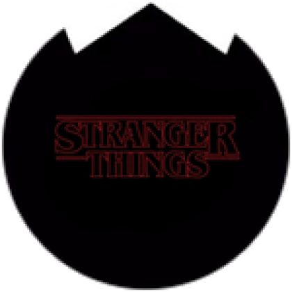 Free Roblox T-shirt Black and red preppy stranger things theme