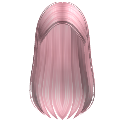 Roblox Item Long Straight Tucked Back Hair (Pink)