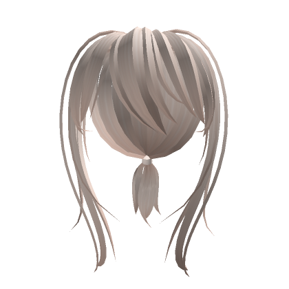 Roblox Item Yan Long Ponytail in Silver