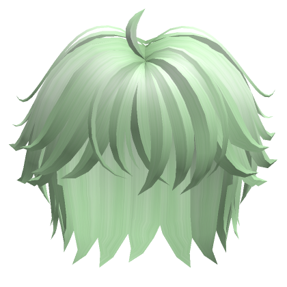 Messy Fluffy Boy Hair Green - Roblox