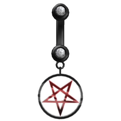 Pentagram belly button ring discount