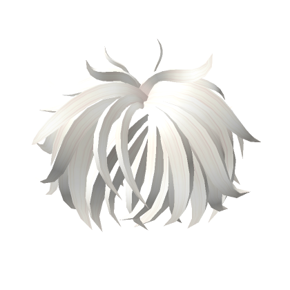 White Messy Spiky Hair | Roblox Item - Rolimon's