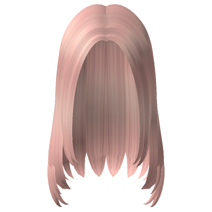 Pretty Long Pink Girl - Roblox Girls Hair Codes Transparent PNG