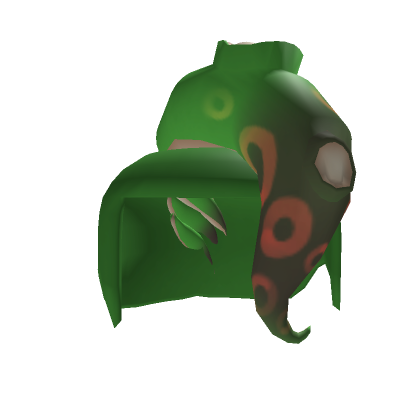 Roblox Item Straight Mohawk Upper-Cups Tentacle Hair (Green)
