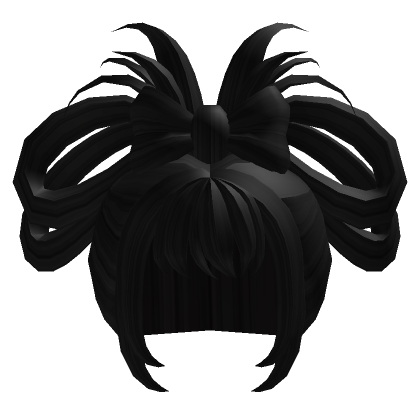 Kawaii Bow Wrapped Buns in Black's Code & Price - RblxTrade
