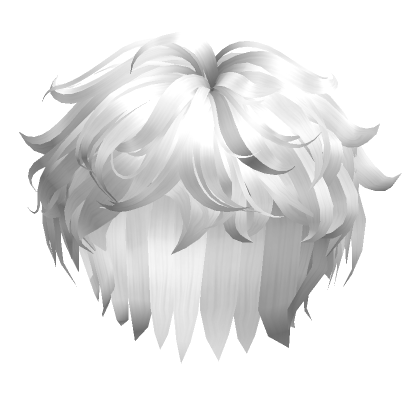 Black to White Fluffy Messy Cool Boy Hair's Code & Price - RblxTrade