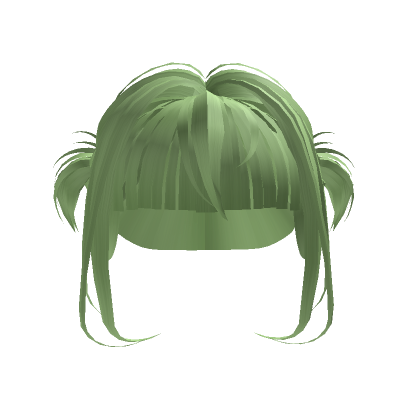 Roblox Item Shorter Baby Pigtails Green