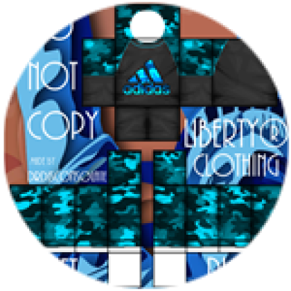 Download HD Roblox Shirts Blue Adidas T-shirt - Shirt Roblox Transparent  PNG Image 