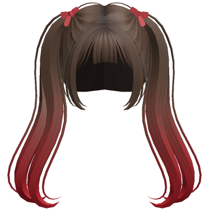 Long Natural Hairstyle with Hair Clip (Platinum) - Roblox