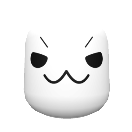 Roblox Item Smug Chibi Mask White