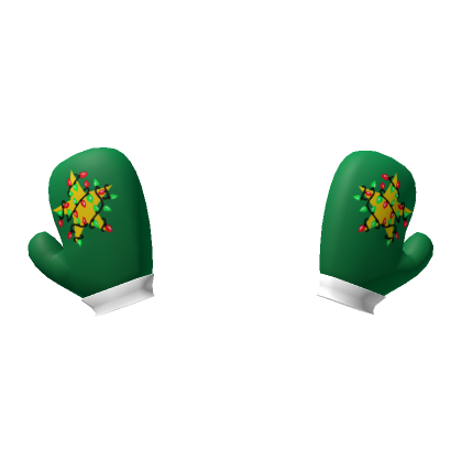 Roblox Item Mittens Antlers [Green]