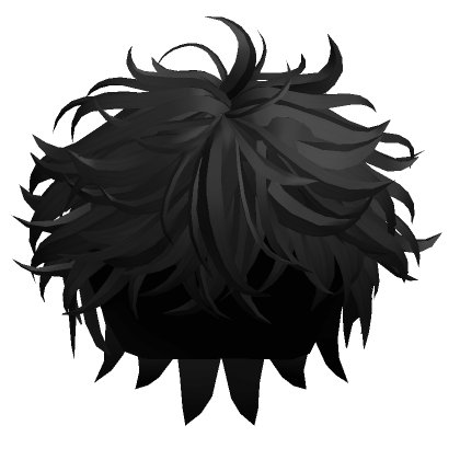 Cool Anime Boy Styled Hair in Black | Roblox Item - Rolimon's