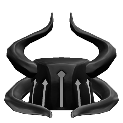 Black Horned Juggernaut Helmet | Roblox Item - Rolimon's