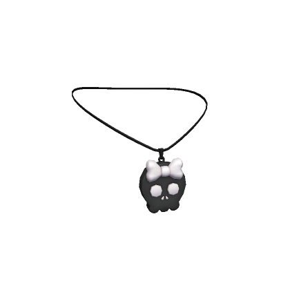 Emo Skull Necklace 3.0 Black and White