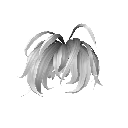 Roblox Item Messy Edgy Short Black to White Hair