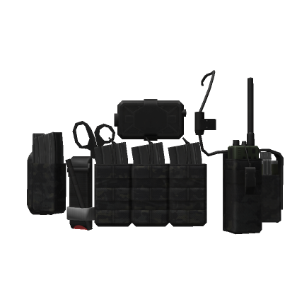 ชุดกระเป๋าผู้ให้บริการ Mixpat สีดํา - Roblox