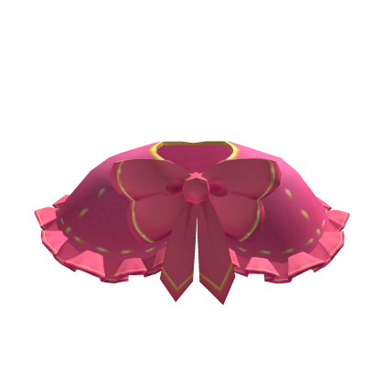 Roblox Item Hot Pink Holiday Coat with Pink and Gold Trim