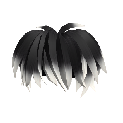 Black To White Messy Boy Hair | Roblox Item - Rolimon'S